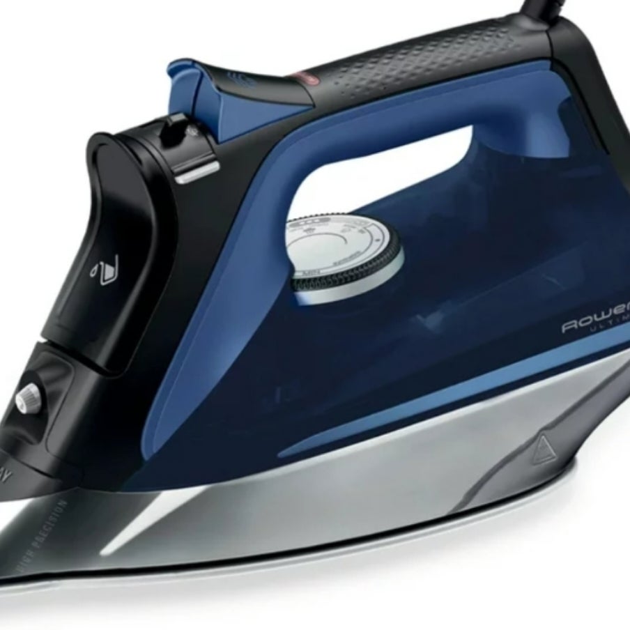 Rowenta Ultimate+ Steam Iron Vertical Steam, Autooff, Black & Blue