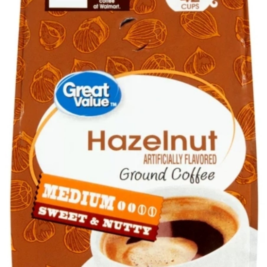 Great Value Hazelnut Medium Roast Ground Coffee, 12 Oz, Bag Bayan Mall PH