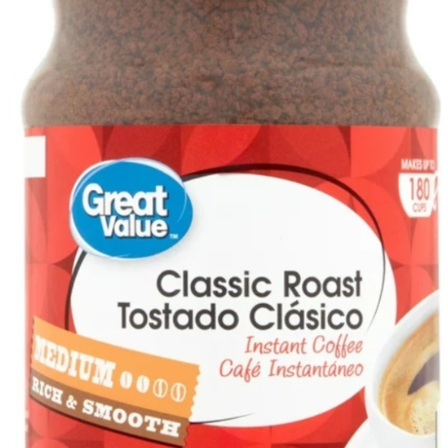 Great Value Classic Medium Roast Instant Coffee, 12 Oz Bayan Mall PH